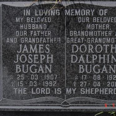 BUGAN James Joseph 1907-1992 &amp; Dorothy Dalphina 1924-2005