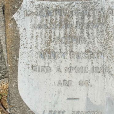 BUXTON Sophia Nancy -1928