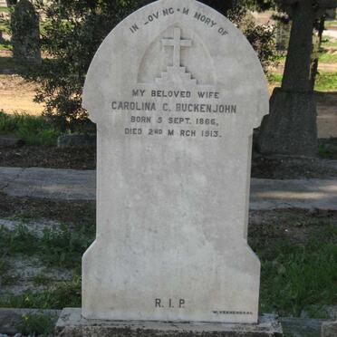 BUCKENJOHN Carolina C. 1866-1913