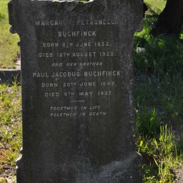 BUCHFINCK Margaret Petronella 1853-1925 :: BUCHFINCK Paul Jacobus 1849-1937