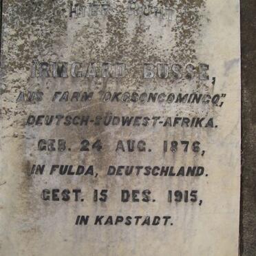 BUSSE Irmgard 1876-1915