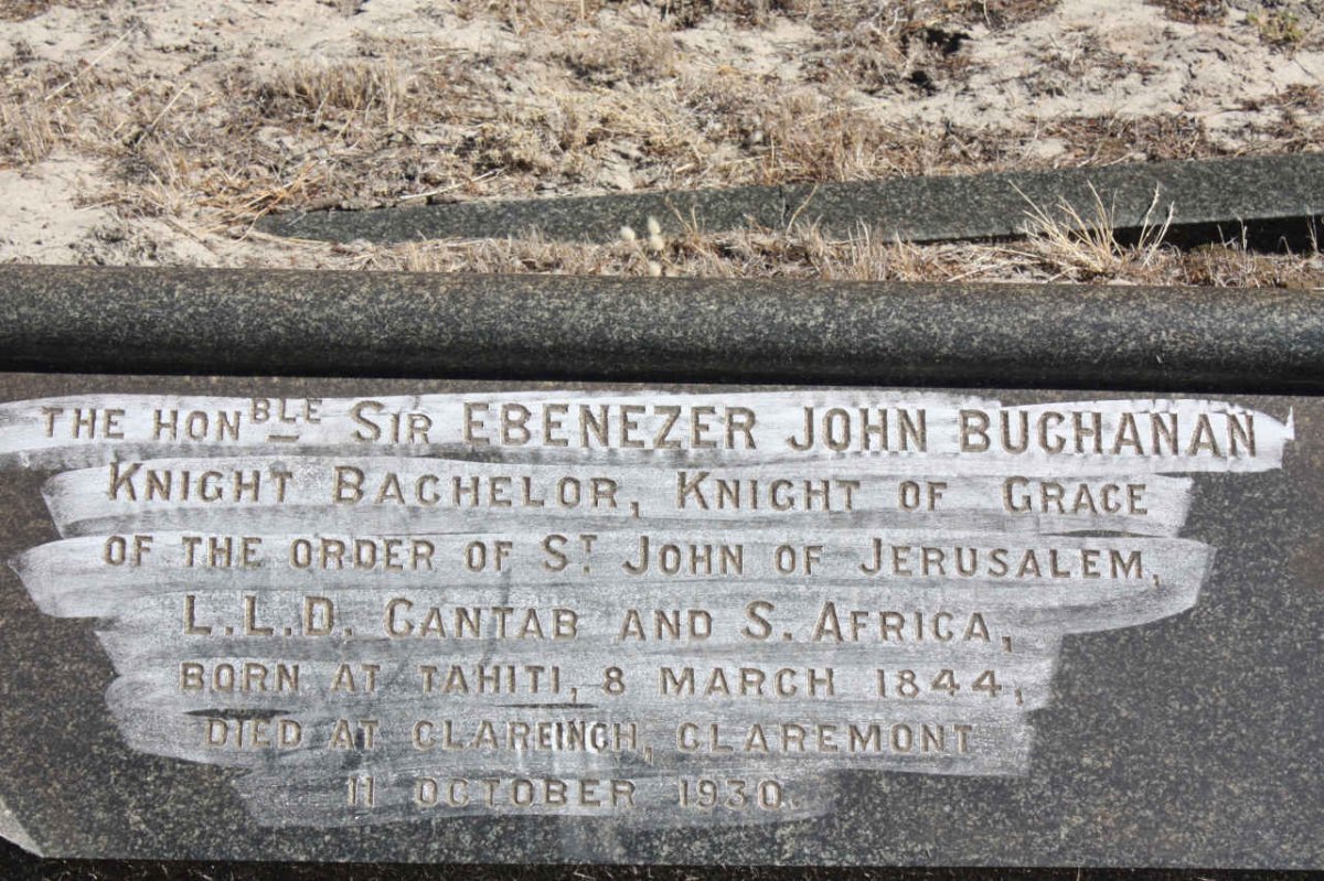 BUCHANAN Ebenezer John 1844-1930