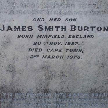 BURTON Lizzie nee SMITH 1867-1900 :: BURTON James Smith 1887-1978 