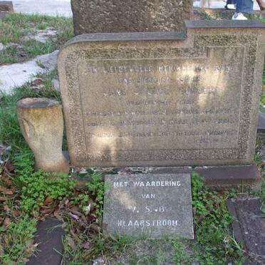 BURGER Jane Stuart nee VAN DER AMEE -1946