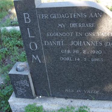 BLOM Daniel Johannes 1920-1965