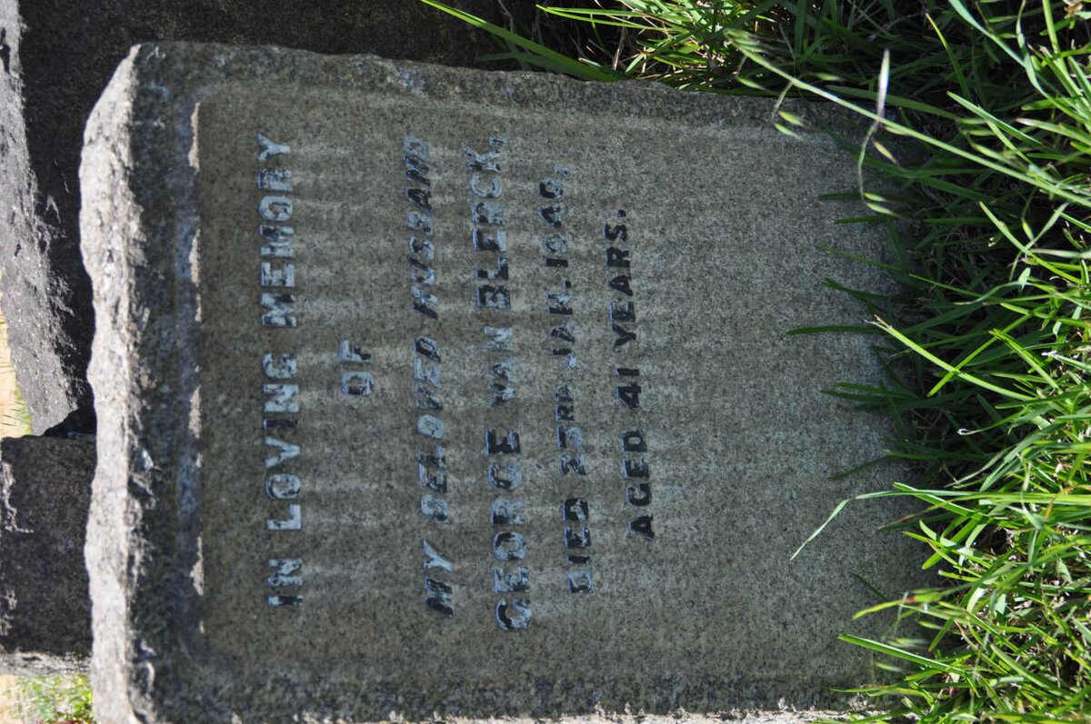 BLERCK George, van -194?