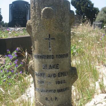 BLAKE Frank 1913-1962 &amp; Emily 1913-1962