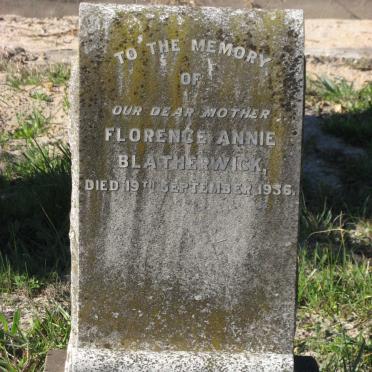 BLATHERWICK Florence Annie -1936