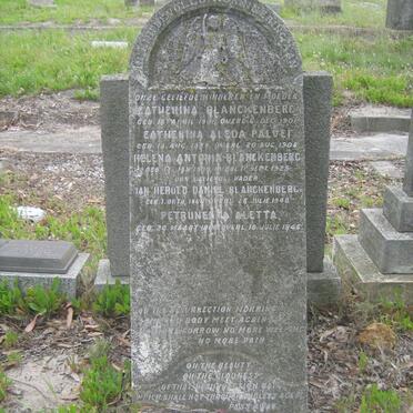 BLANCKENBERG Ian Herold Daniel 1866-1940 &amp; Petrunella Aletta 186?-1946