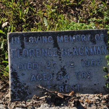 BLACKMAN Florence -1962