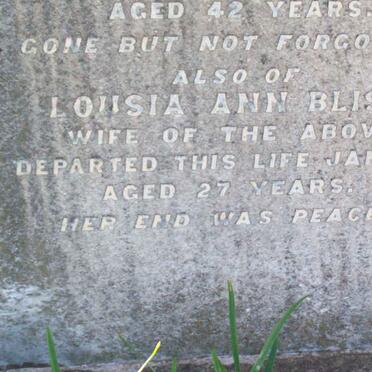 BLISS Cecil Frank 1897-1897 :: BLISS F.W. -1898 :: BLISS Lousia Ann -1899