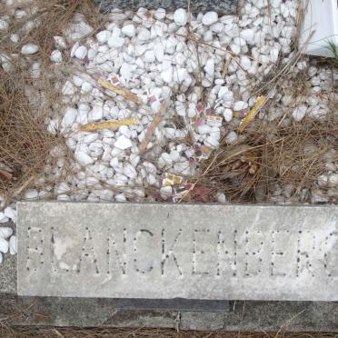 BLANCKENBERG Francois Jacobus 1906-1984 