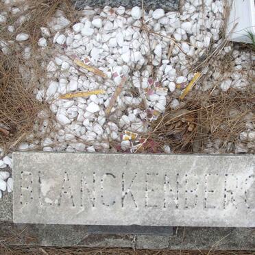 BLANCKENBERG Francois Jacobus 1906-1984 