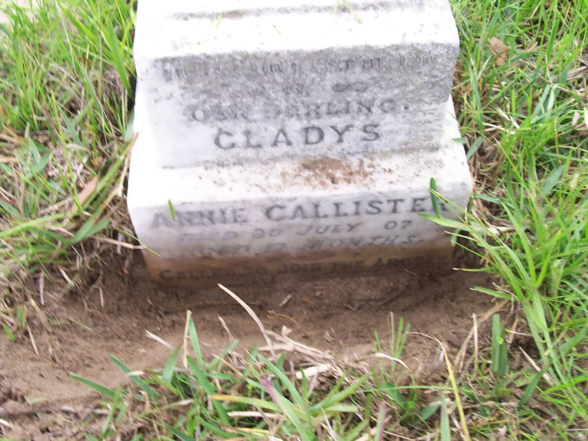 CALLISTER Gladys Annie -1907