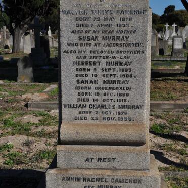 CAMERON Walter White 1876-1933 &amp; Annie Rachel MURRAY 1876-1956 :: MURRAY Susan :: MURRAY Herbert 1883-1908