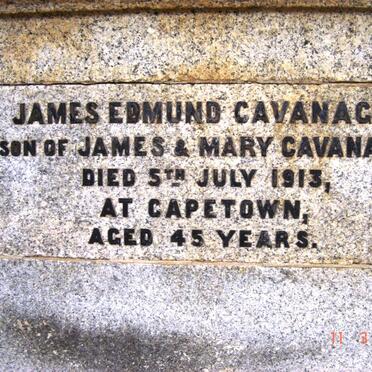 CAVANAGH James Edmund -1913