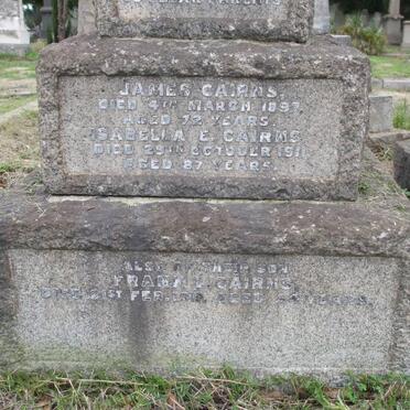 CAIRNS James -1897 &amp; Isabella E. -1911 :: CAIRNS Frank -1919