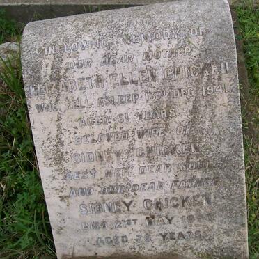 CHICKEN Sidney -1950 &amp; Elizabeth Ellen -1941