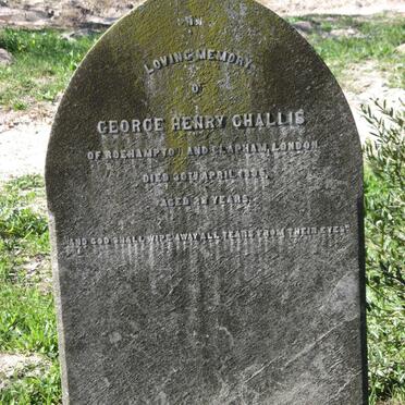 CHALLIS George Henry -1895