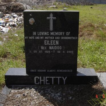 CHETTY Eileen nee NAIDOO 1926-2000