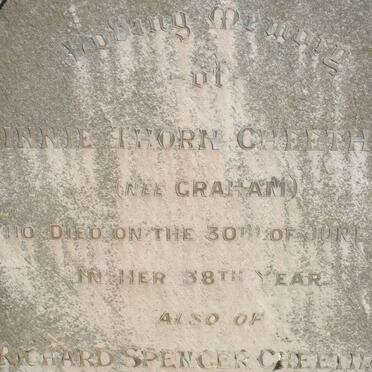 CHEETHAM Richard Spencer -1949 &amp; Minnie Thorn GRAHAM -1925