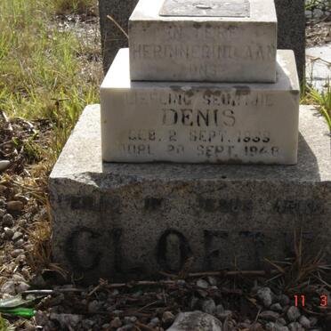 CLOETE Denis 1939-1948