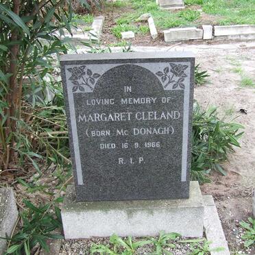 CLELAND Margaret nee McDONAGH -1966
