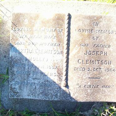 CLEMITSON Joseph -1964 &amp; Martha -1957