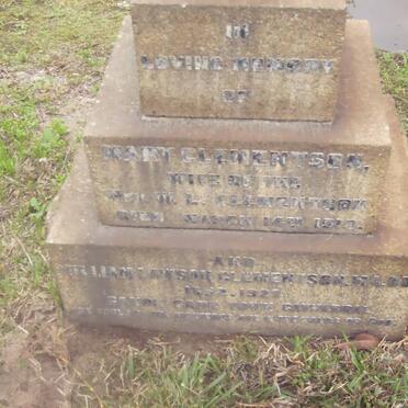 CLEMENTSON William Lawson 1852-1927 &amp;  Mary -1919