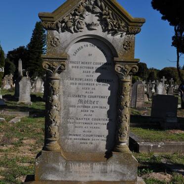 COURTENAY Ernest Henry -1910 :: COURTENAY Edgar Rowlands -1910 :: COURTENAY Elizabeth -1929