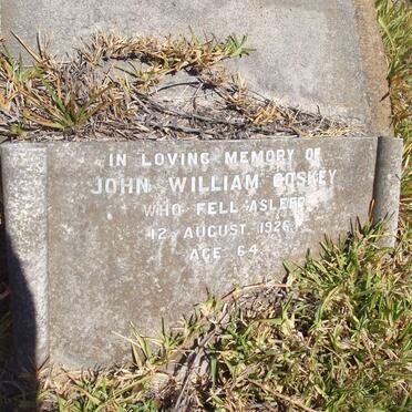 COSKEY John William -1926