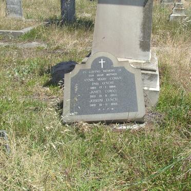 COWAN Annie Mary nee LYNCH -1965 :: COWAN James -1964 :: LYNCH Joseph -1959