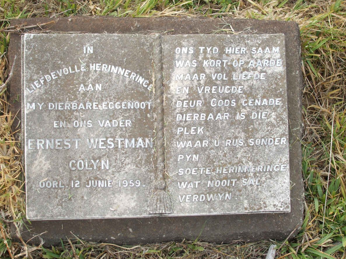 COLYN Ernest Westman -1959