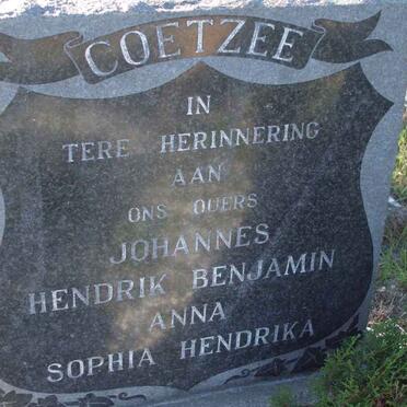 COETZEE Johannes Benjamin ? &amp; Sophia Hendrika ?