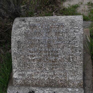 CORDEROY John Matthews 1859-1934 &amp; Honor Matthews -1906 :: CORDEROY Daniel William 1866-1927