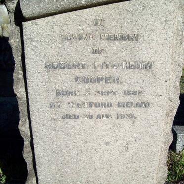 COOPER Robert Fitz-Henry 1882-1931