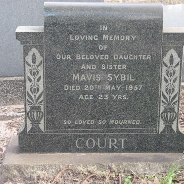 COURT Mavis Sybil -1957