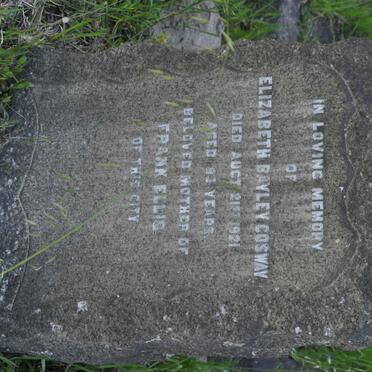 COSWAY Elizabeth Bayley -1921