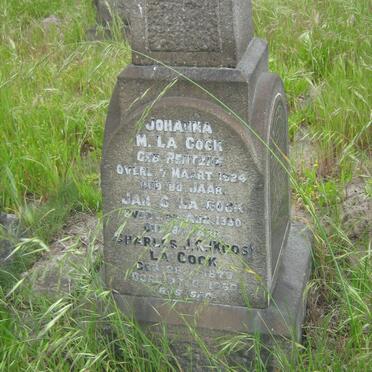 COCK Charles J.R., la 1879-1960 COCK Johanna M., la nee RENTZKE -1924 :: COCK Jan C., la -1930
