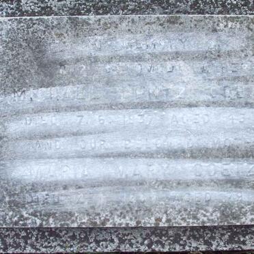 COETZEE Michael Pentz -1937 &amp; Maria Mary 1989 