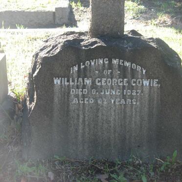 COWIE William George -1927