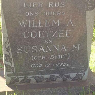 COETZEE Willem A. &amp; Susanna M. SMIT
