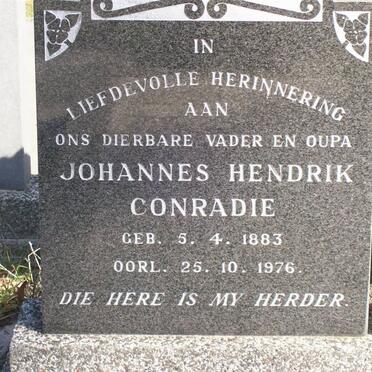 CONRADIE Johannes Hendrik 1883-1976