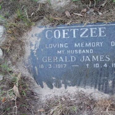 COETZEE Gerald James 1917-1984
