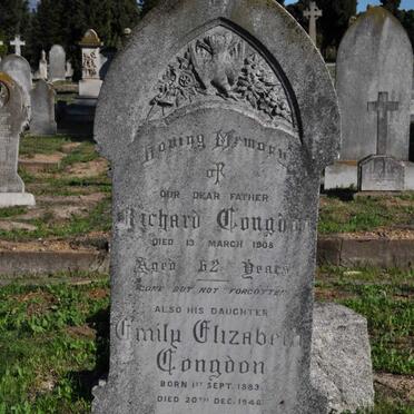 CONGDON Richard -1908 :: CONGDON Emily Elizabeth 1883-1946 