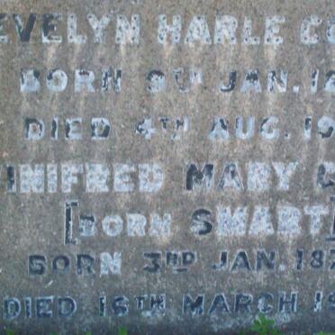 COOKE Evelyn Harle 1893-1938 :: COOKE Winifred Mary nee SWART 1879-1966