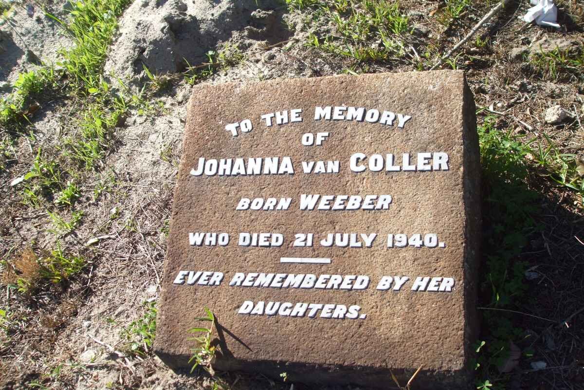 COLLER Johanna, van nee WEEBER -1940