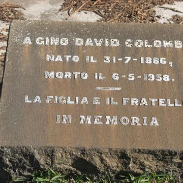 COLOMBO Gino David 1886-1958