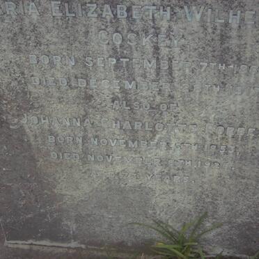 COSKEY Maria Elizabeth Wilhelmina 1869-1917 :: FORBES Johanna Charlotte 1853-1927
