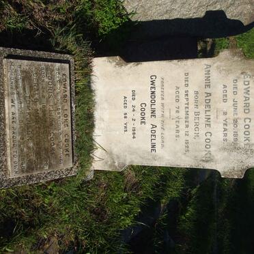 COOKE Edward -1892 &amp; Annie Adeline BERCH -1925